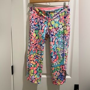 Lilly Pulitzer Luxletic Multicolor Cropped Leggings Size Medium